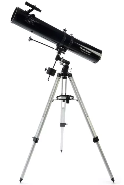 Ďalekohľad Celestron PowerSeeker 114 EQ + motor, adaptér pre smartfón (#22037)