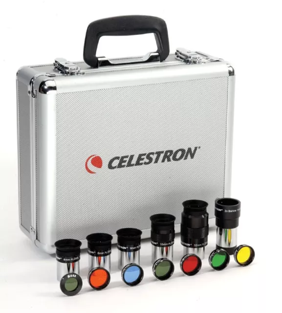 Příslušenství Celestron #94303 sada 1.25" - okuláry a filtry