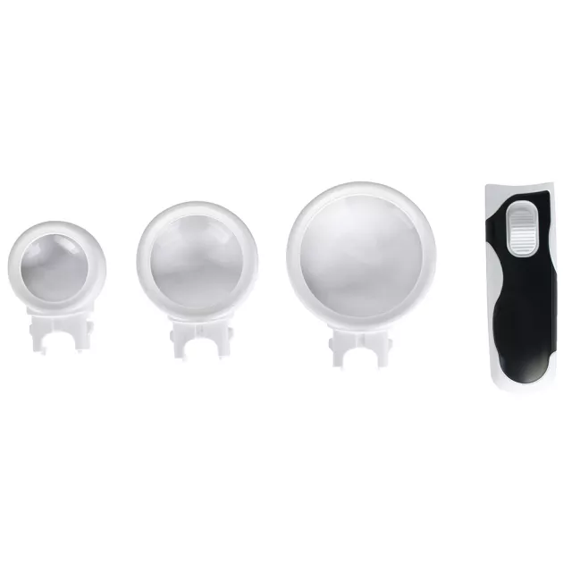 Lupa na čítanie s osvetlením Levenhuk Zeno Multi ML9 -  3x; 10x; 16x (	65mm/50mm/37mm)