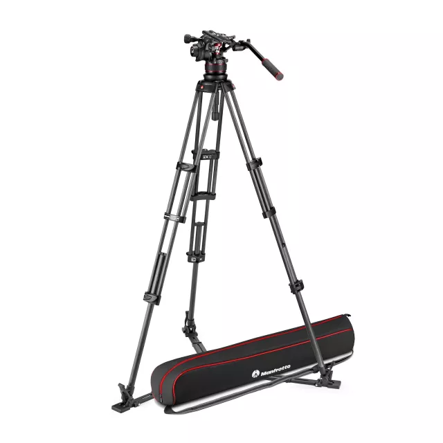 Karbónový statív Manfrotto Nitrotech 612 s fluidnou hlavou CF Twin GS