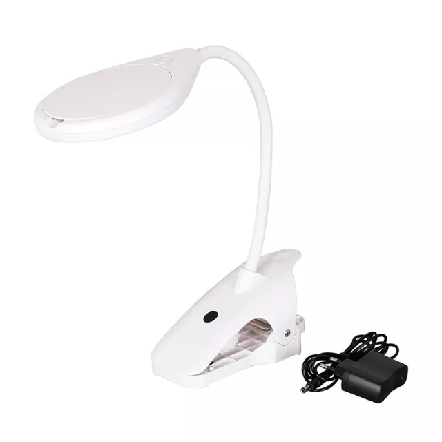 Zväčšovacia lupa s osvetlením Levenhuk Zeno Desk D15 - 2,5x; 6x (90mm/21mm)
