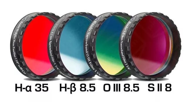 FILTER BAADER 2458450 CCD SET 1.25” H-beta, O III, S II, H-alfa