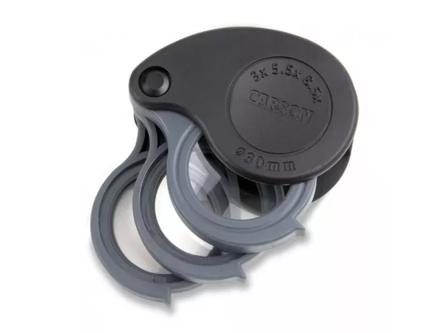 Zväčšovacia lupa Carson TriView TV-36 - 3x; 5,5x; 8,5x (30mm)