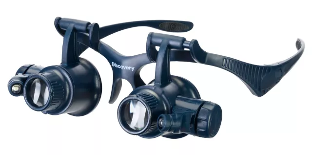 Zväčšovacie lupy s obrúčkami a osvetlením Levenhuk Discovery Crafts DGL 60 - 2,5x; 4x; 6x; 8x; 10x; 15x; 20x; 25x (21mm)