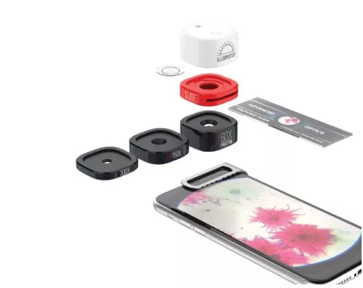 Mikroskop Konus Micro-clip pre smartphone 3v1 (60-300x)