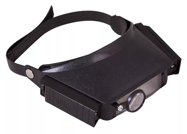 Náhlavná lupa s osvetlením Levenhuk Vizor H1 - 1,5x; 3x; 6,5x; 8x (87mm x 30mm/28mm)