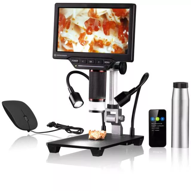 Digitálny mikroskop Bresser WiFi 1080P 2L s LCD displejom (2-44x) s kamerou